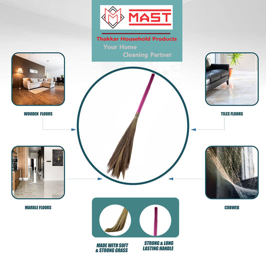 Mast Big B Natural Soft Grass Broom