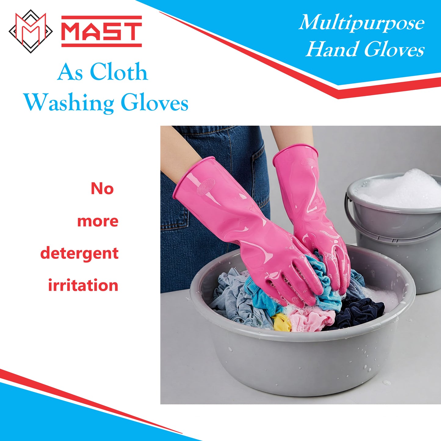 Mast Multipurpose Hand Gloves for Dishwashing, Cleaning, Gardening & More....