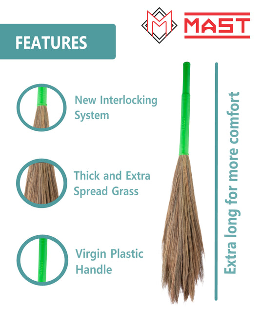 Mast Good Morning Natural Soft Grass Broom