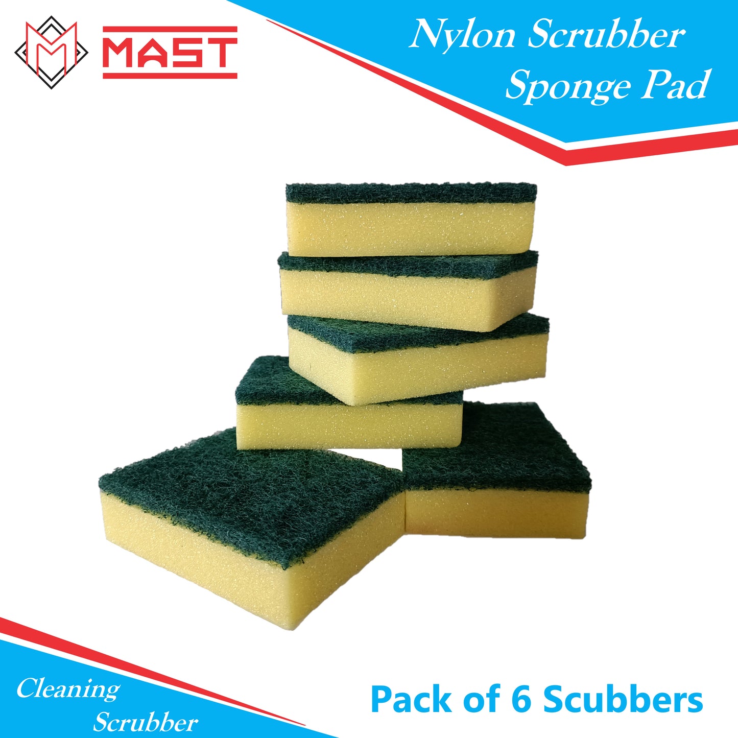 Mast Nylon Scrubber Sponge Pad