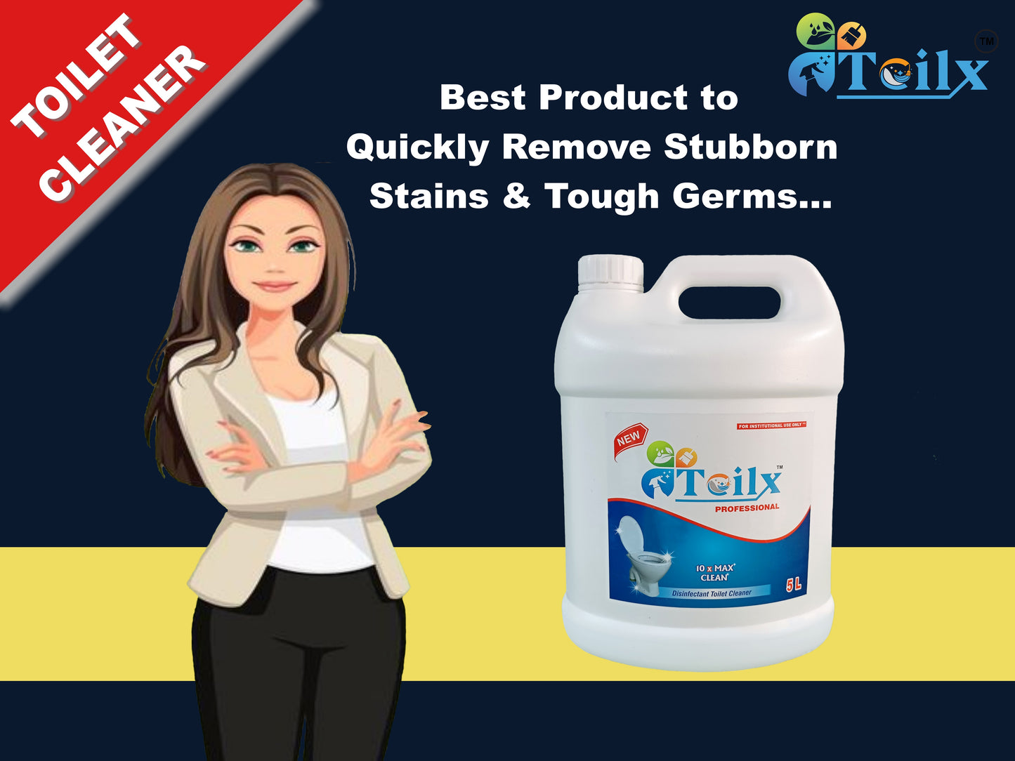 Toilx Toilet Cleaner 5 Ltr Pack