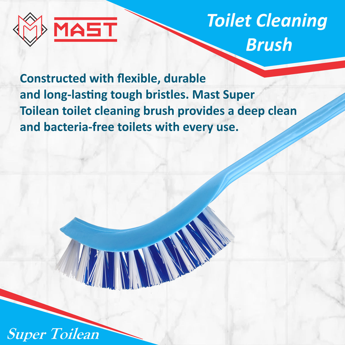 Mast Super Toilean Brush | Pack of 2 | Toilet Cleaning Brush