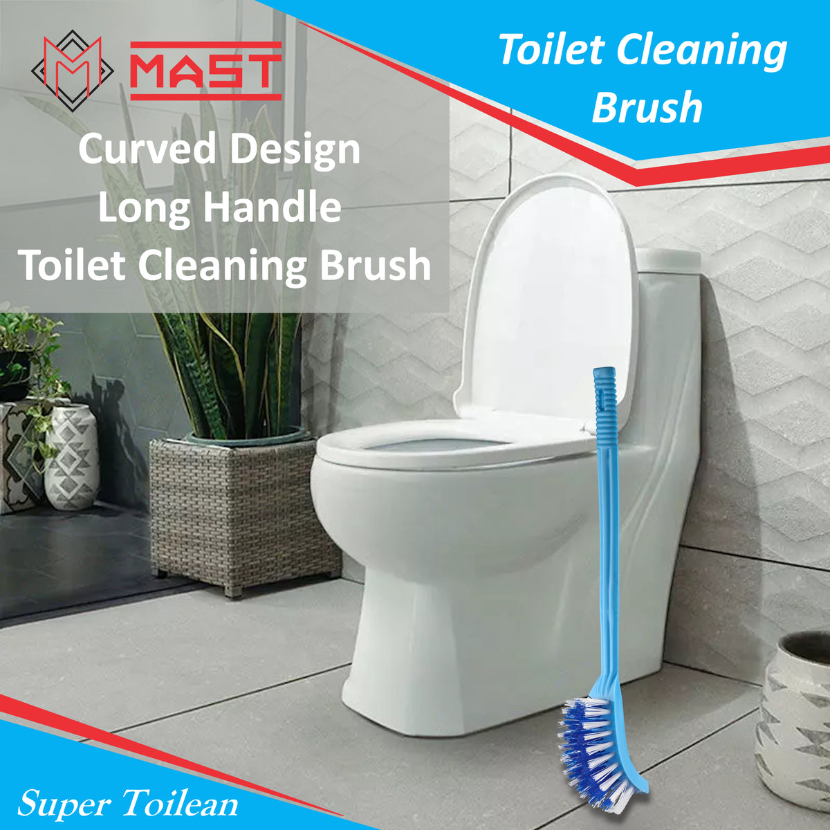 Mast Super Toilean Brush | Pack of 2 | Toilet Cleaning Brush
