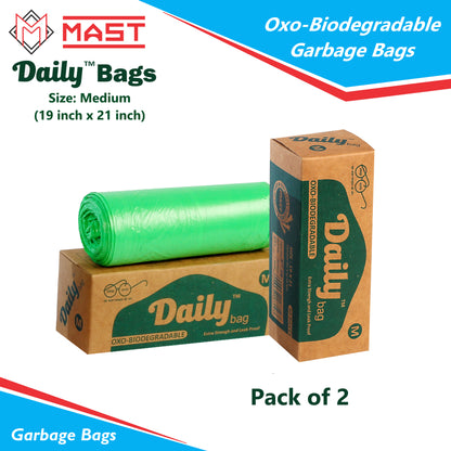 Mast Daily 19 X 21 Inches Bio-Degradable Garbage Bags