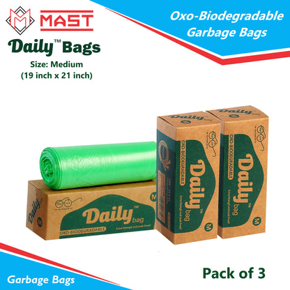 Mast Daily 19 X 21 Inches Bio-Degradable Garbage Bags