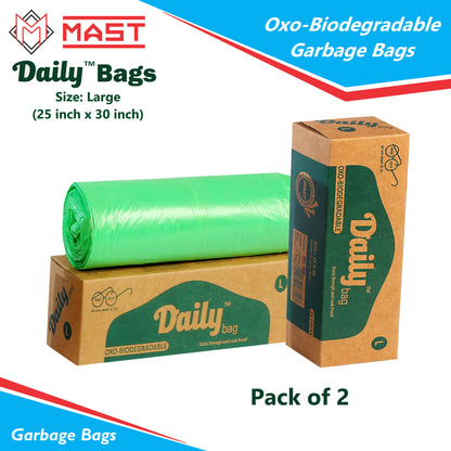 Mast Daily 25 X 30 Inches Bio-Degradable Garbage Bags