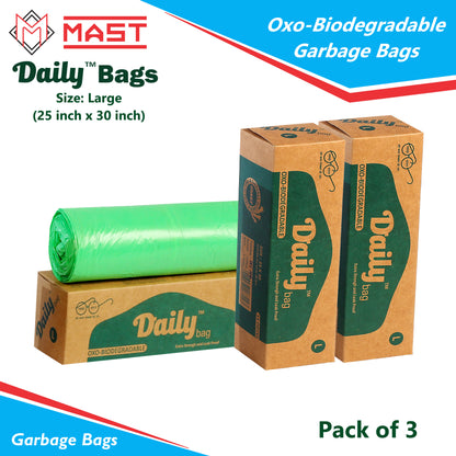 Mast Daily 25 X 30 Inches Bio-Degradable Garbage Bags