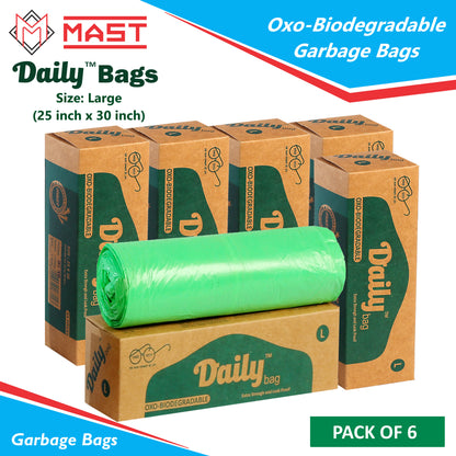 Mast Daily 25 X 30 Inches Bio-Degradable Garbage Bags