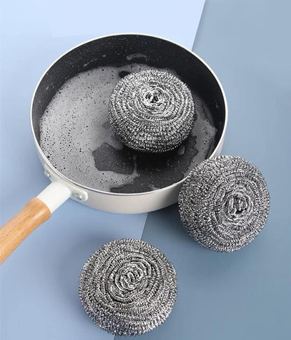 Non-Magnetic Stainless Steel Scrubber for Cleaning, Pots, Pans, Ovens, Bar-B-Queue Grills, Dishes