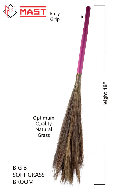 Mast Big B Natural Soft Grass Broom