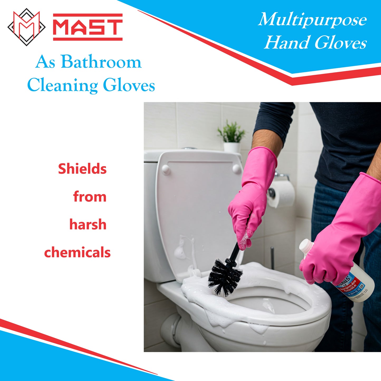 Mast Multipurpose Hand Gloves for Dishwashing, Cleaning, Gardening & More....