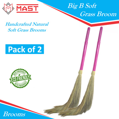 Mast Big B Natural Soft Grass Broom