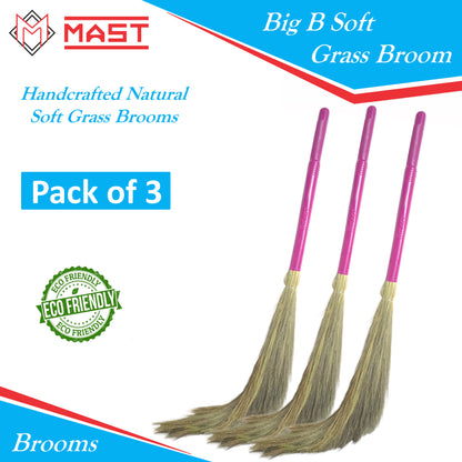 Mast Big B Natural Soft Grass Broom