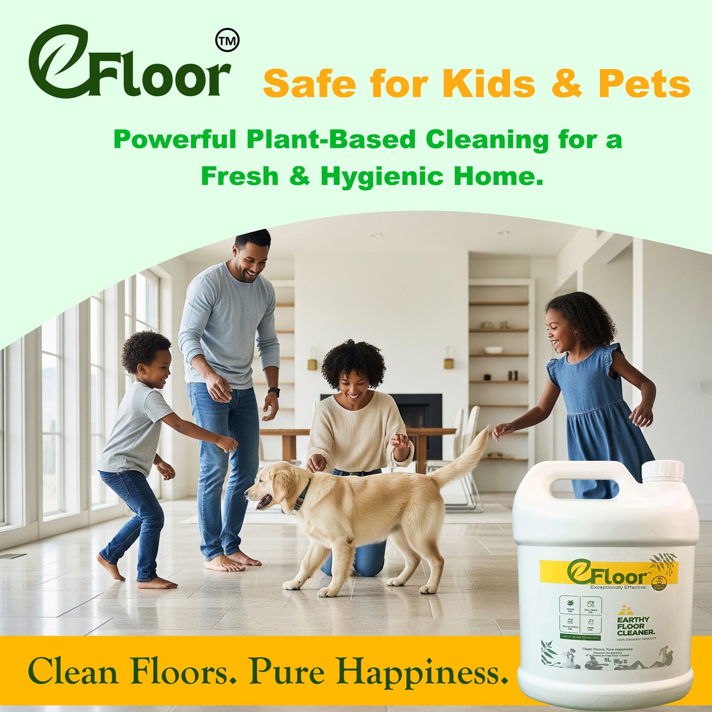 E-Floor Organic Floor Cleaner - 5 Ltr Pack
