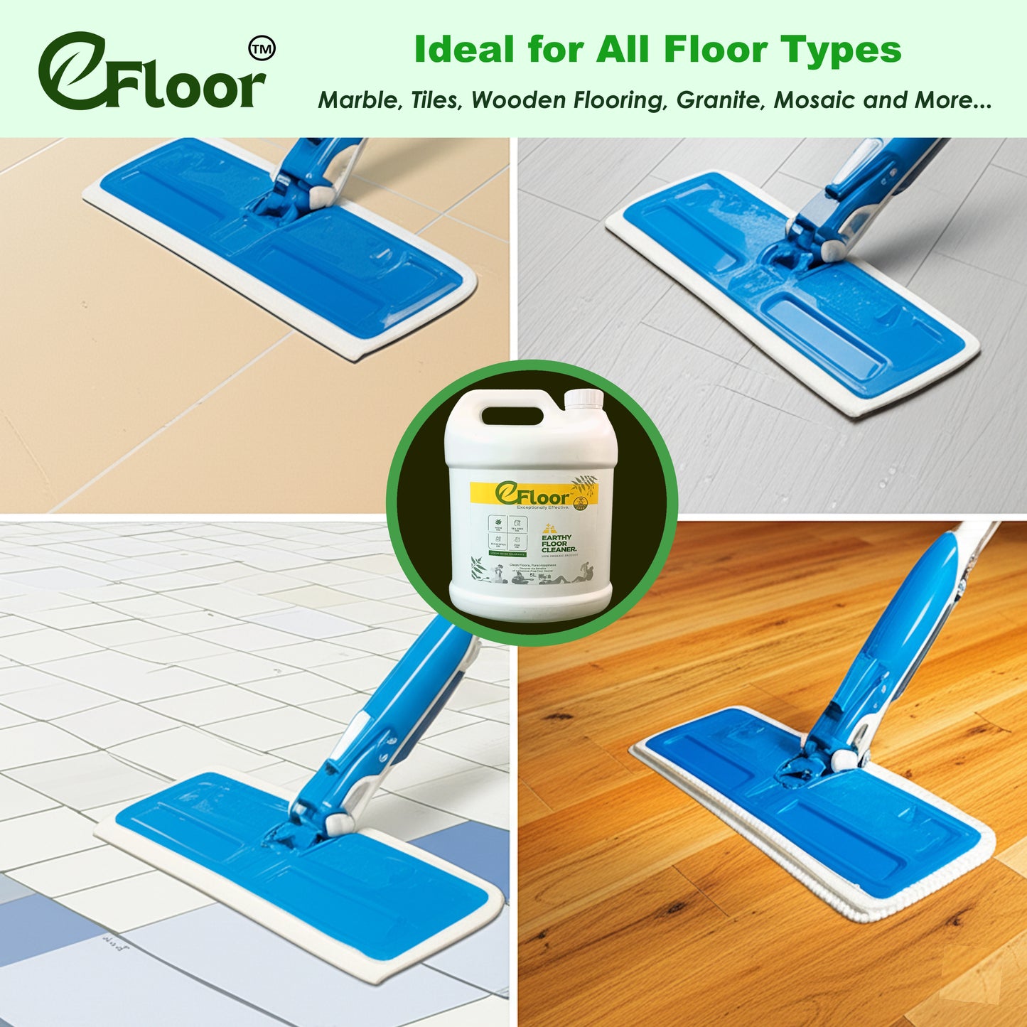 E-Floor Organic Floor Cleaner - 5 Ltr Pack