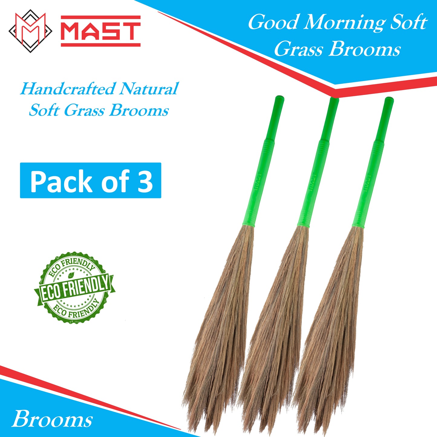 Mast Good Morning Natural Soft Grass Broom