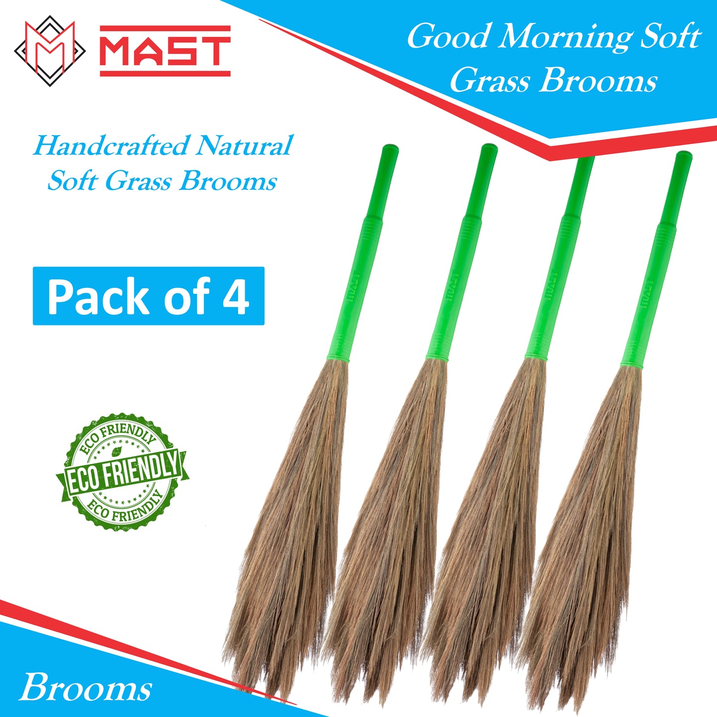 Mast Good Morning Natural Soft Grass Broom