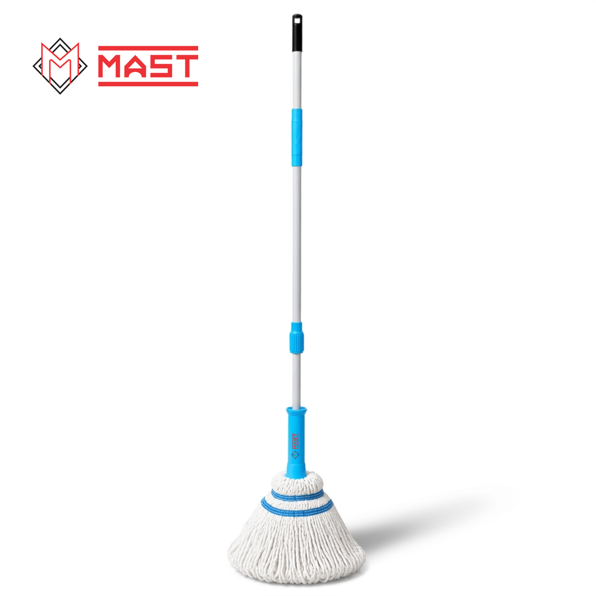 Mast Twisty Cotton Mop | Pack of 1 | Easy Twist Handle | Quick Dry Floor Cleaning Mop