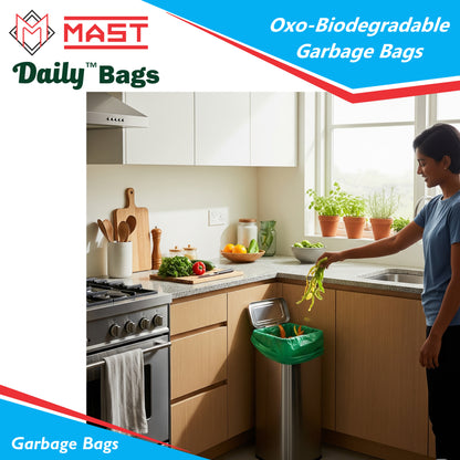 Mast Daily 17 X 19 Inches Bio-Degradable Garbage Bags