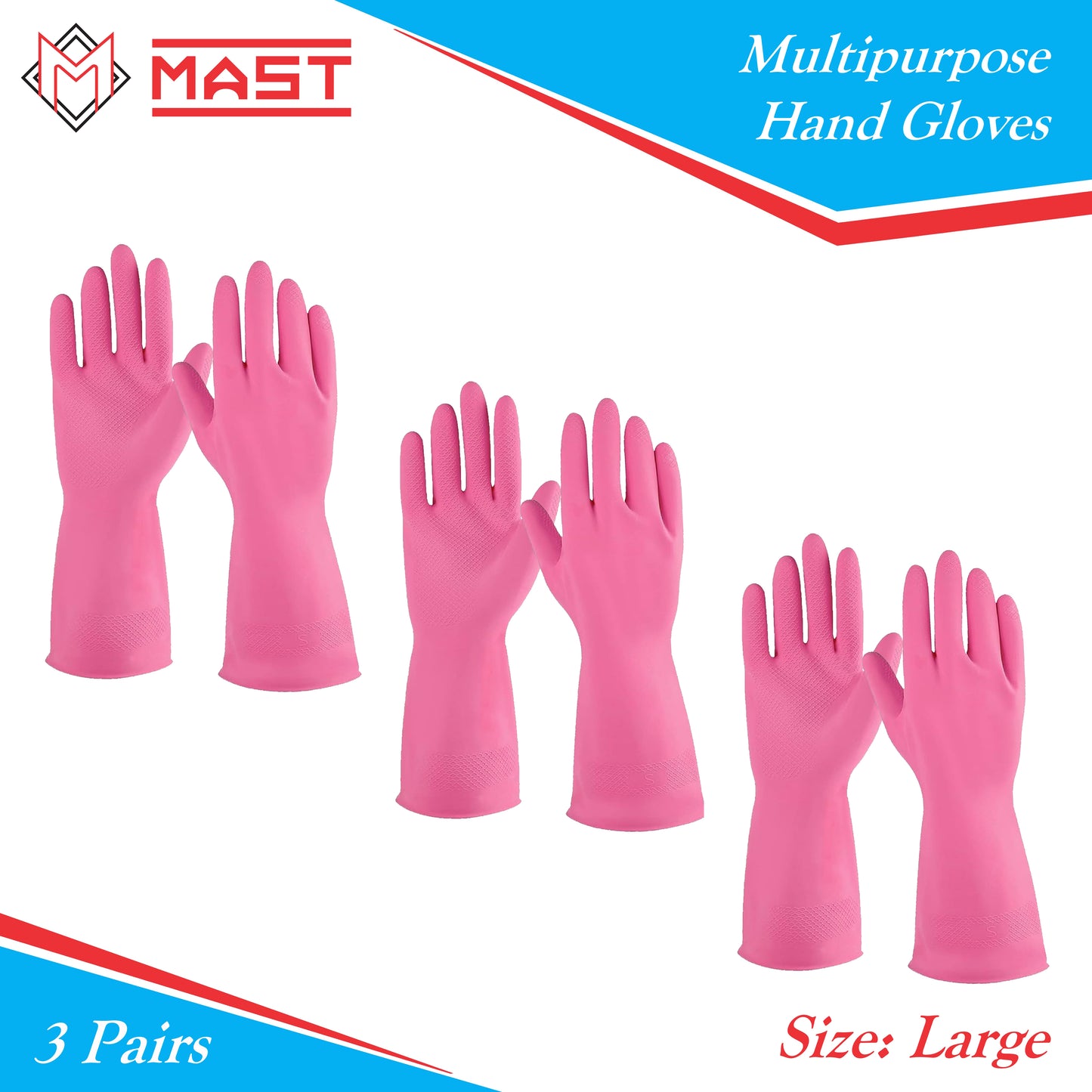 Mast Multipurpose Hand Gloves for Dishwashing, Cleaning, Gardening & More....