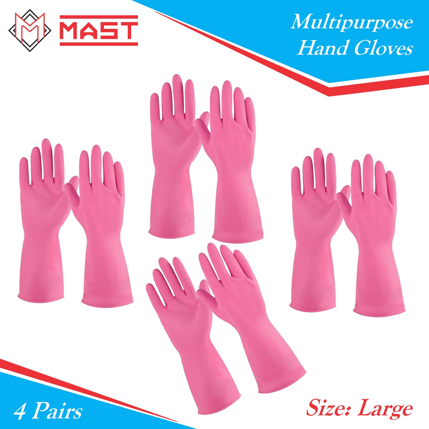 Mast Multipurpose Hand Gloves for Dishwashing, Cleaning, Gardening & More....
