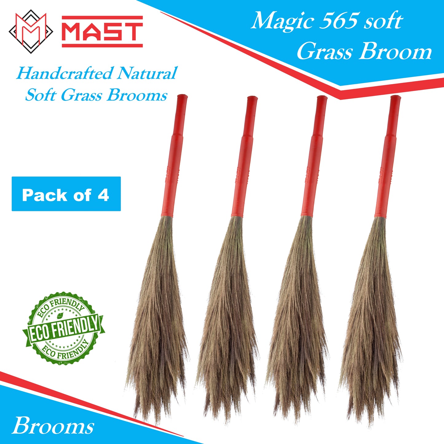 Mast Magic 565 Grass Broom – 42 Inch Long Handle