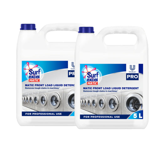 Surf Excel Matic Front Load Liquid Detergent 5L ( Pack of 2) 10 Ltrs
