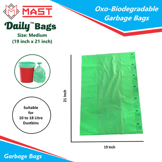 Mast Daily 19 X 21 Inches Bio-Degradable Garbage Bags