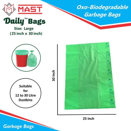Mast Daily 25 X 30 Inches Bio-Degradable Garbage Bags