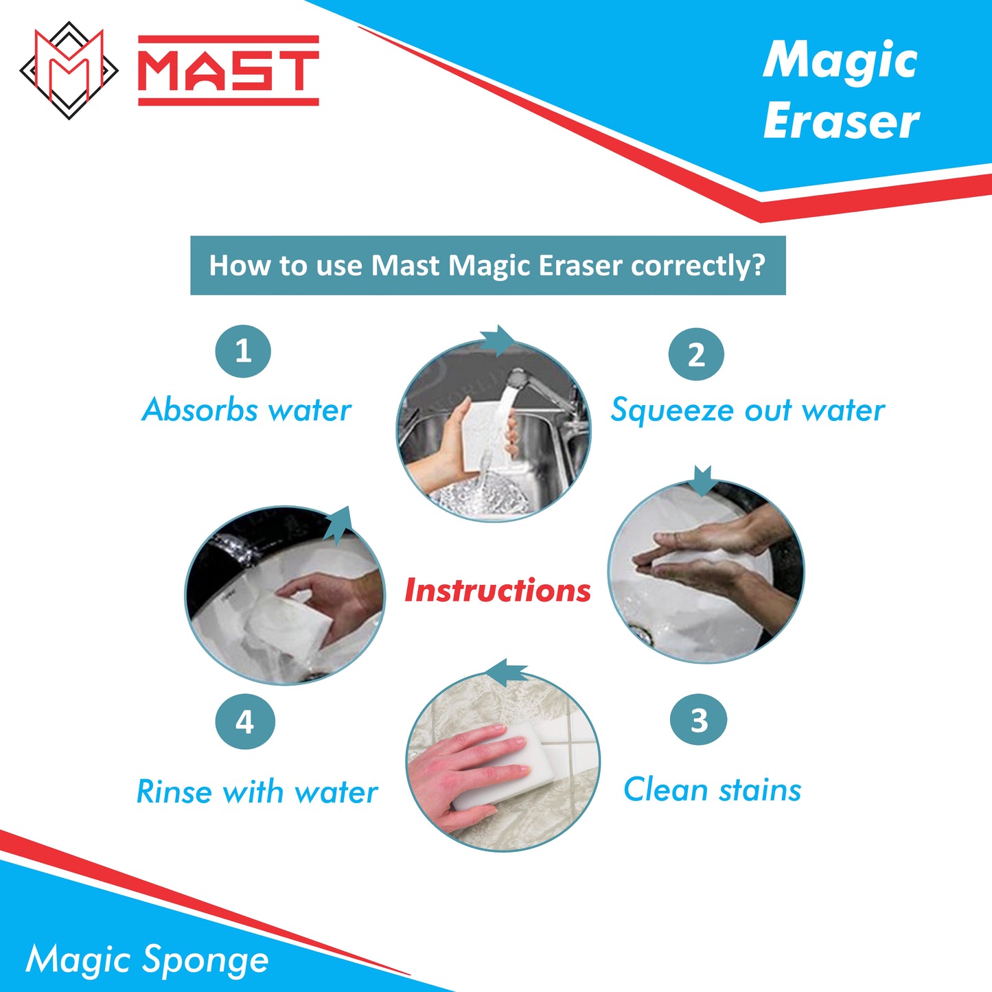 Mast Magic Eraser Cleaning Sponge