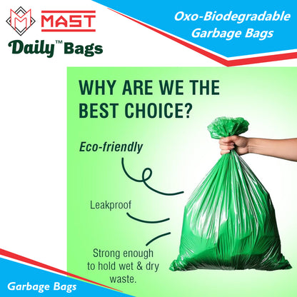 Mast Daily 17 X 19 Inches Bio-Degradable Garbage Bags