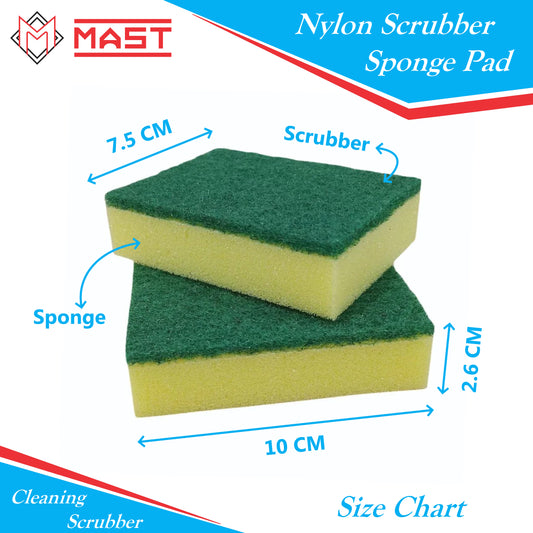 Mast Nylon Scrubber Sponge Pad