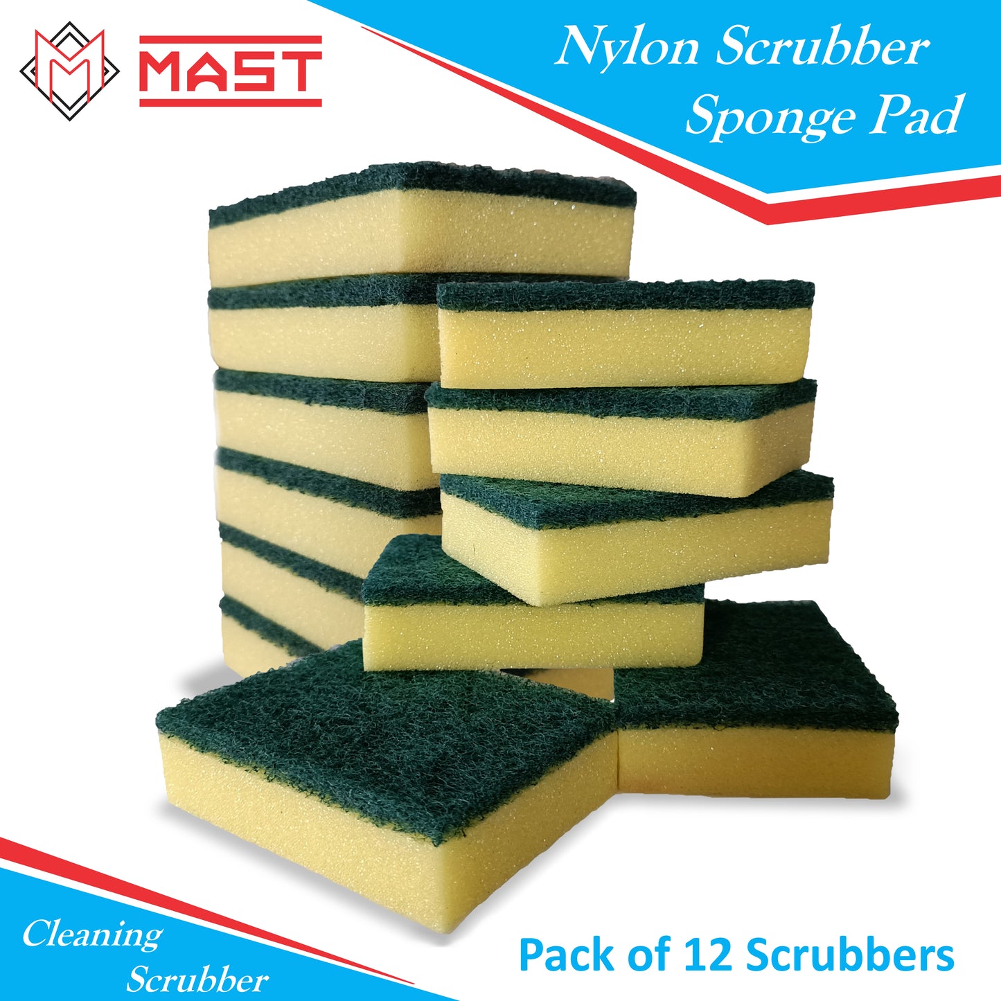 Mast Nylon Scrubber Sponge Pad