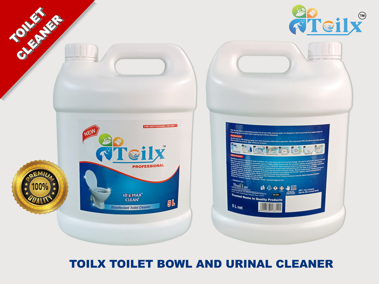 Toilx Toilet Cleaner 5 Ltr Pack