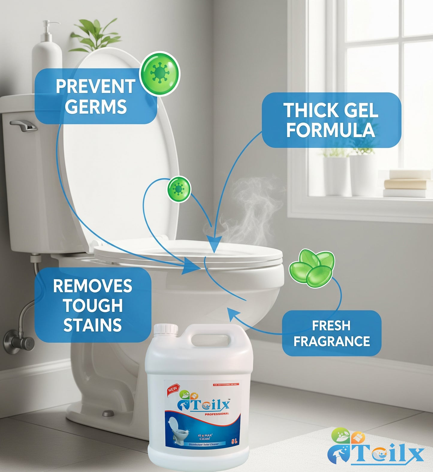 Toilx Toilet Cleaner 5 Ltr Pack