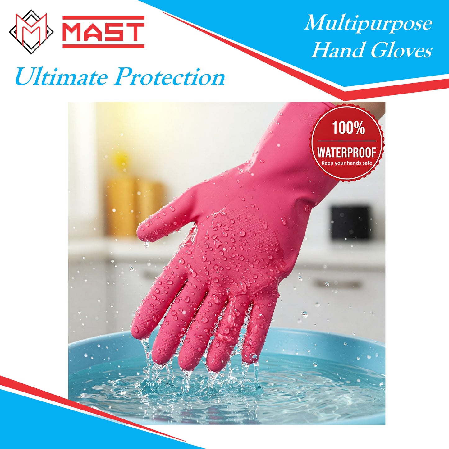 Mast Multipurpose Hand Gloves for Dishwashing, Cleaning, Gardening & More....